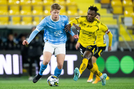Malmö FFs Nils Zätterström och Elfsborgs Jalal Abdullai