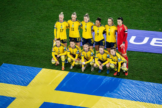 The starting eleven of Sweden