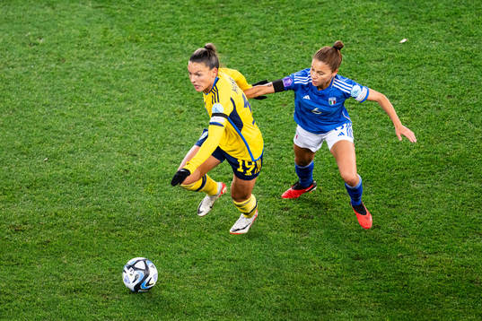 Johanna Rytting Kaneryd of Sweden and Manuela Giugliano of