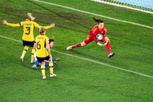 Goalkeeper Zecira Musovic of Sweden