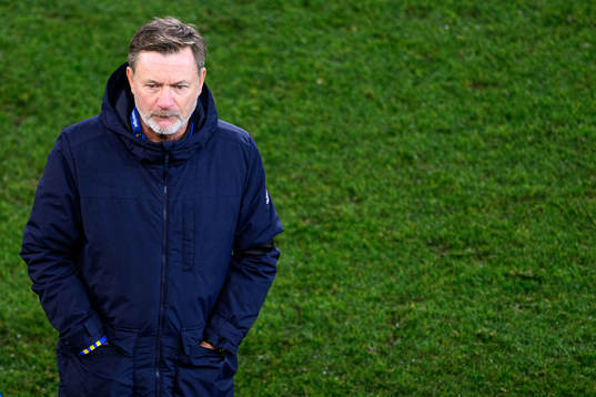 Head coach Peter Gerhardsson of Sweden looks dejected
