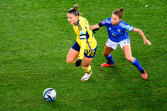 Johanna Rytting Kaneryd of Sweden and Manuela Giugliano of