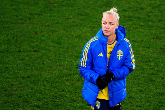 Caroline Seger of Sweden looks dejected