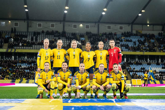 The starting eleven of Sweden