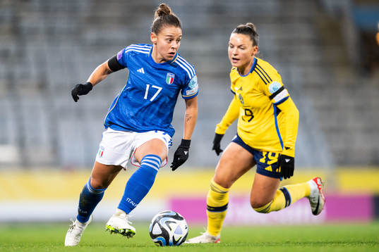 Lisa Boattin of Italy and Johanna Rytting Kaneryd of Sweden