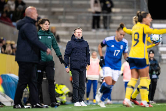 Head coach Peter Gerhardsson of Sweden