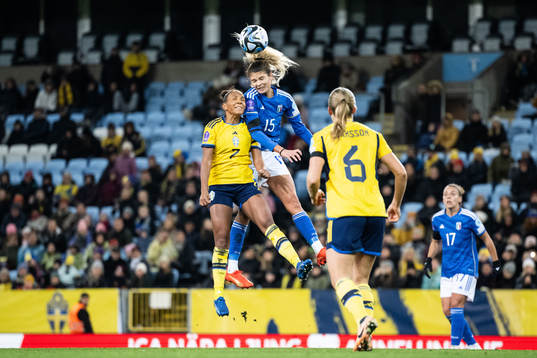 Madelen Janogy of Sweden and Michela Cambiaghi of Italy