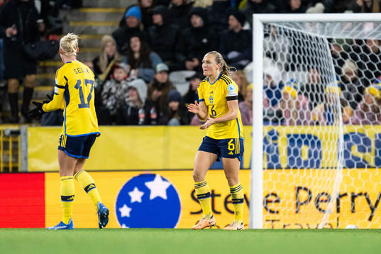 Magdalena Eriksson of Sweden looks dejected