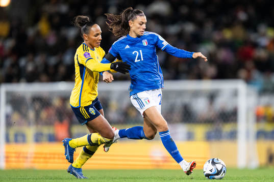 Madelen Janogy of Sweden and Agnese Bonfantini of Italy
