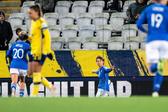 Valentina Giacinti of Italy celebrates