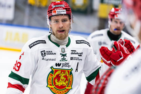 Moras Kristoffer Gunnarsson jublar eftr 0-1