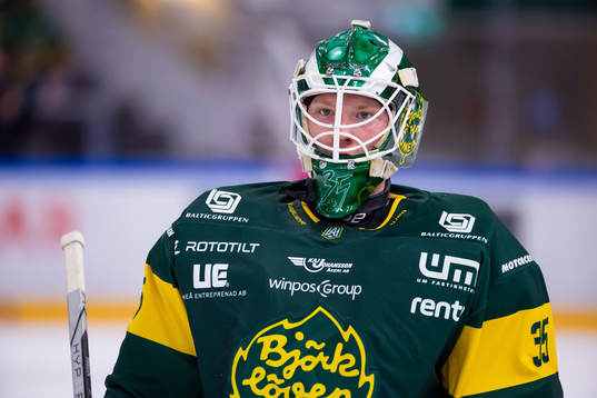 Björklövens målvakt Melker Thelin