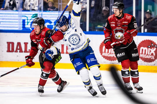 Malmö Redhawks Thomas Berg Paulsen och Leksands Justin