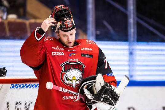 Malmö Redhawks Anton Wahlberg deppar