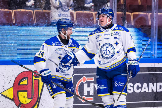 Leksands Patrik Zackrisson jubel