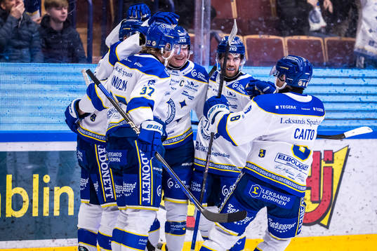 Leksands Patrik Zackrisson jubel