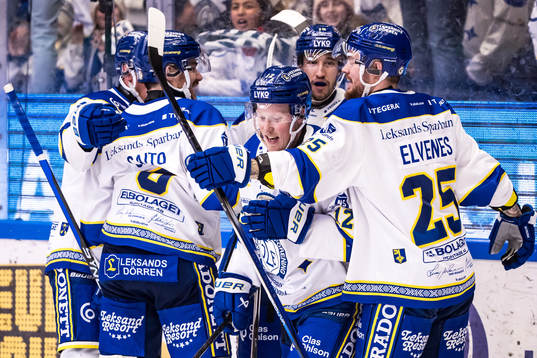 Leksands Kalle Östman jublar