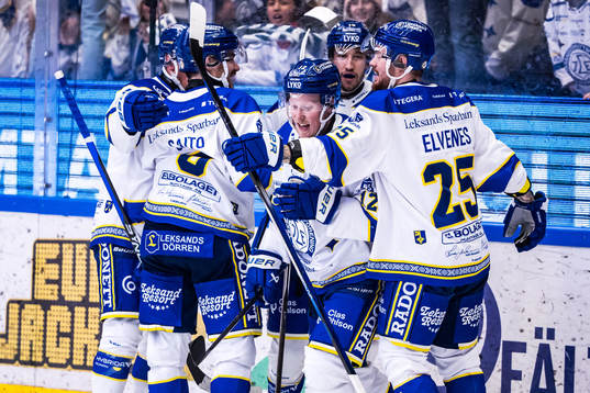 Leksands Kalle Östman jublar