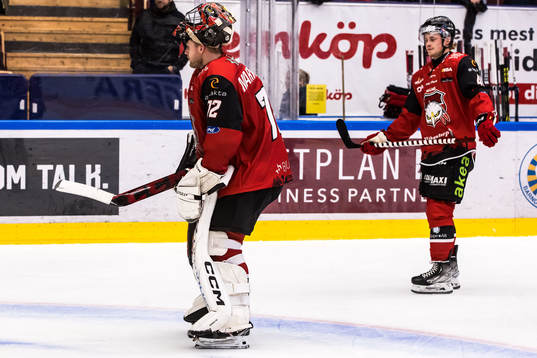 Malmö Redhawks målvakt Daniel Marmenlind deppar