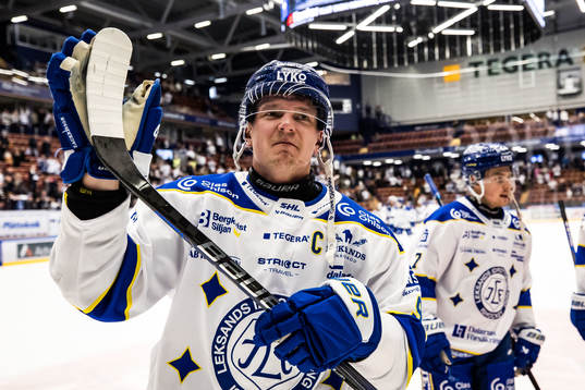Leksands Patrik Zackrisson jublar