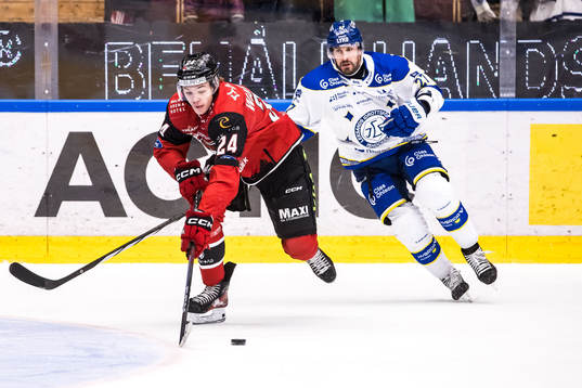 Malmö Redhawks Anton Wahlberg och Leksands Lukas Vejdemo