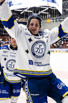 Leksands Anton Johansson jublar