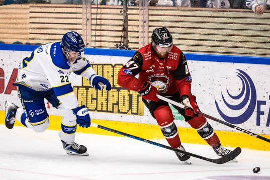 Leksands Lukas Vejdemo och Malmö Redhawks Joakim Ryan