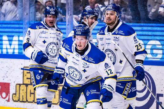 Leksands Kalle Östman jublar