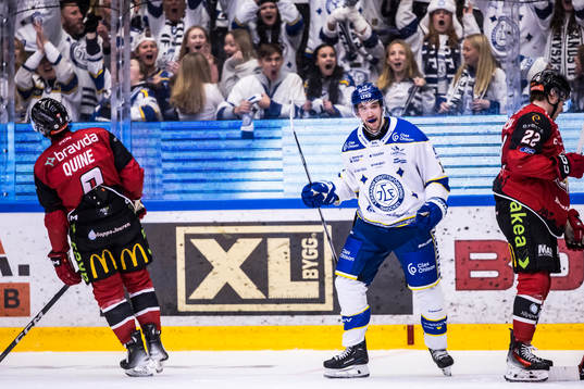 Leksands Max Veronneau jublar