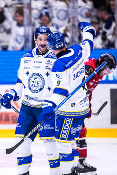 Leksands Max Veronneau jublar