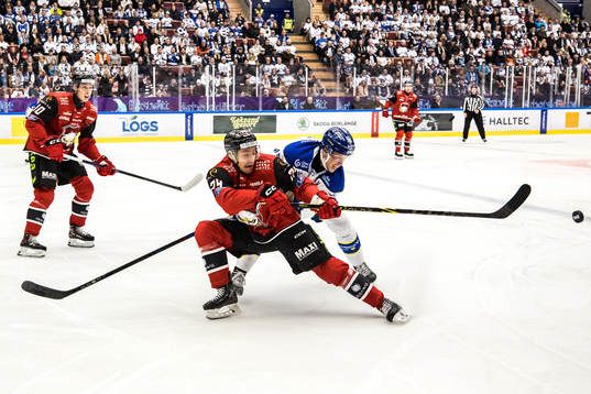 Malmö Redhawks Anton Wahlberg och Leksands Lukas Vejdemo
