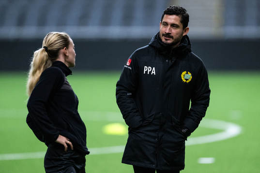 Matilda Vinberg och tränare Pablo Pinones-Arce