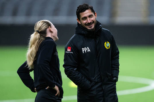 Matilda Vinberg och tränare Pablo Pinones-Arce
