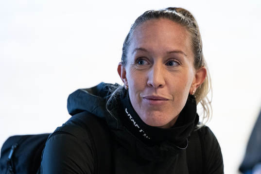 Julia Roddar i mixade zonen