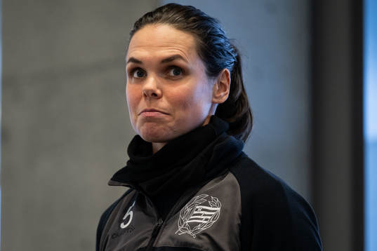 Simone Boye Sørensen i mixade zonen