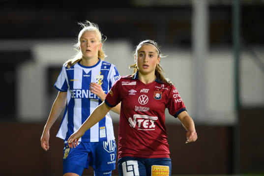 IFK Göteborgs Filippa Andersson och Örgrytes Izabelle