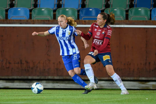 IFK Göteborgs Felicia Holmberg och Örgrytes Johanna
