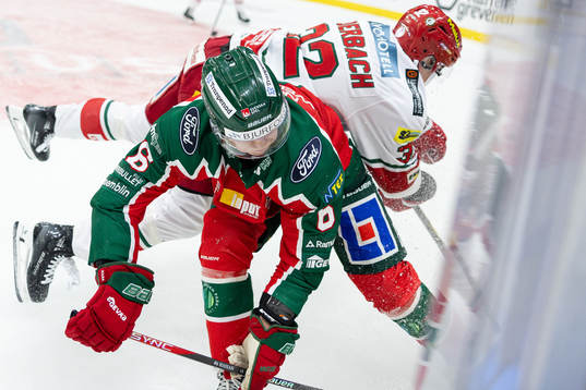 Frölundas Filip Hasa och MoDos Theodor Niederbach