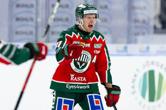 Frölundas Nicklas Lasu jublar