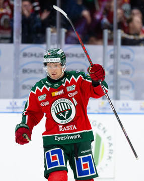 Frölundas Nicklas Lasu jublar