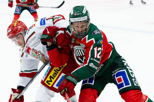 MoDos Daniel O´regan och Frölundas Max Friberg