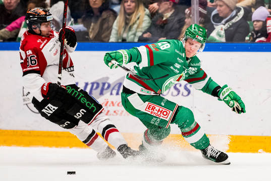 Örebros Mathias Bromé och Rögles Anton Bengtsson