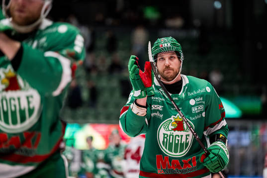 Rögles Linus Sandin deppar