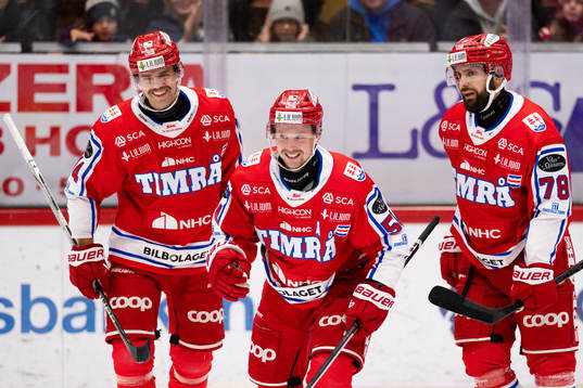 Timrås Emil Pettersson , Jonathan Dahlén och Robin Hanzl