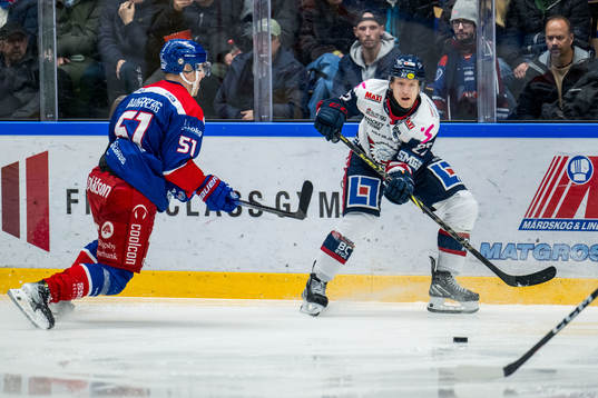 IK Oskarshamns Alexander Anderberg och Linköping HCs