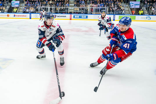 Linköping HCs Filip Bystedt och IK Oskarshamns Johan