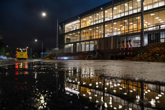 Exteriör vy av Studenternas IP