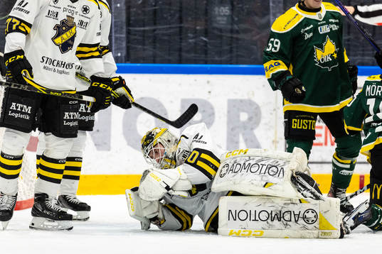 AIKs målvakt Tobias Normann deppar
