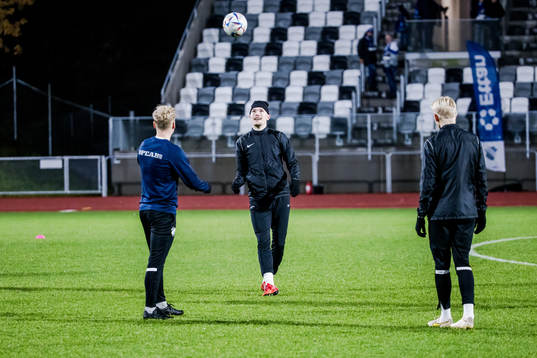 Oddevolds spelare värmer upp