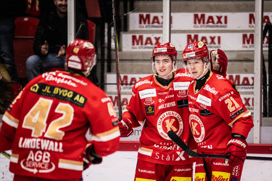Kalmars Kim Strömberg jublar